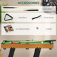 Soozier 38" Mini Pool Table Set Tabletop Billiards Game with Easy Folding for Storage, with Balls, Cues, Chalk, Brush