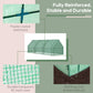 Outsunny 9' x 3' x 3' Portable Mini Greenhouse Tunnel Growing Tent Plants Flower Warm House w/ Zippered Roll-up Doors, PE Cover, Green