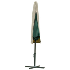 Outsunny Garden Parasol Cover, Outdoor Cantilever Umbrella Cover with Zipper, Khaki