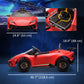Qaba 12V Lamborghini Huracan Licensed Kids Electric Car with Remote Control, Spring Suspension, Transport Wheels, Yellow