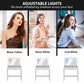 HOMCOM Vanity Table, Makeup Dressing Table with LED Lighting Mirror, Drawers, for Bedroom, Black