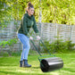 Outsunny Heavy Duty Lawn Roller, 20" Push/Tow Behind Sod Roller, Grass Flattener Filled with 11gal Water/136lbs Sand, Black