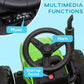 Aosom 12V Kids Ride on Tractor with Trailer, Remote Control, Music Start up Sound and Horn, USB, LED Lights, Red