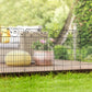 Outsunny Outdoor Metal Garden Fence Panels, Animal Barrier & Border Edging for Yard, Patio, 8 Pack, Scrollworks and Spears