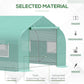 Outsunny 20x10x7ft Walk-in Steeple Greenhouse Outdoor Backyard Plant Seed Growth Tunnel Shed Warm House with 2 Anchor Way White