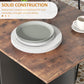 HOMCOM Folding Dining Table, Space Saving Drop Leaf Table with Drawer and Storage Shelves for Kitchen, Dining Room, Oak