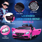 Aosom 12V Ride On Car with Parent Remote Control Two Motors Music Lights Suspension Wheels for 3-6 Years Black