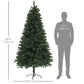 HOMCOM 6ft Artificial Christmas Trees with Auto Open and Steel Base, Green