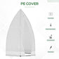 Outsunny 55" x 55" x 71" Greenhouse Portable Hot House for Plants with Zippered Door for Outdoor, Garden, Patio, White