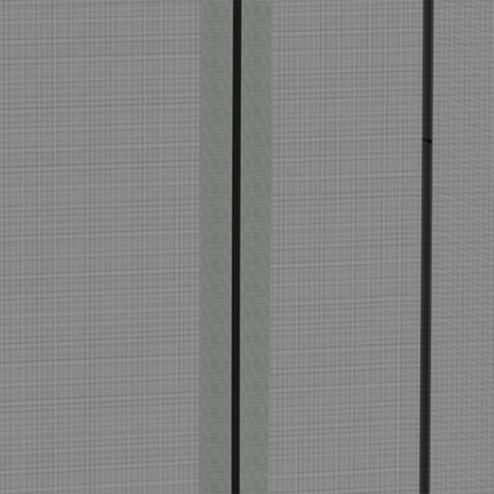 Outsunny Replacement Mosquito Netting for Gazebo 10' x 10' Black Screen Walls for Canopy with Zippers for Parties and Outdoor Activities, Dark Grey