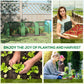 Outsunny 138"x39"x32" Transparent PVC Mini Tunnel Greenhouse Garden Green Grow Shed Portable Plant Flower Warm House Steel Frame Zipped Doors