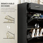 HOMCOM Narrow Shoe Storage with 2 Flip Drawers and Adjustable Shelves Shoe Cabinet Organizer for 12 Pairs of Shoes, White