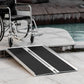 HOMCOM 2ft Wheelchair Ramp Scooter Mobility Non-Skid Layering Portable Foldable Aluminium