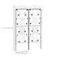 Outsunny Metal Trellis Set of 2, Garden Trellis for Climbing Plant Support Frames, Leaf Design