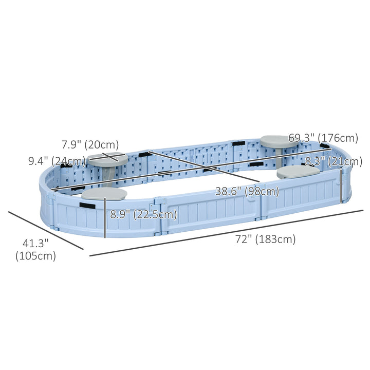Outsunny Kids Sandbox with Cover, Seat, Sandbox Outdoor for Backyard, Brown