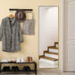 HOMCOM 64"x20" Full Length Mirror, Floor Standing, Wall-Mounted or Leaning Against Wall Tall Mirror w/Support Frame, Rectangular Full Body Mirror for Bedroom, Living Room, Black