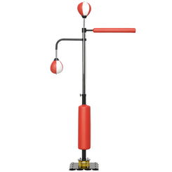 Soozier Freestanding Boxing Punching Bag, Height Adjustable, with Reflex Bar, Speed Balls and Suction Cup Base, Multi