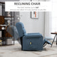HOMCOM Lift Chair for Elderly, Power Chair Recliner with Footrest, Remote Control, Side Pockets for Living Room, Grey