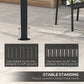 Outsunny 10' x 13' Outdoor Pergola with UV30+ Protection Canopy and Steel Frame for Porch, Patio, Deck, Backyard, Dark Grey