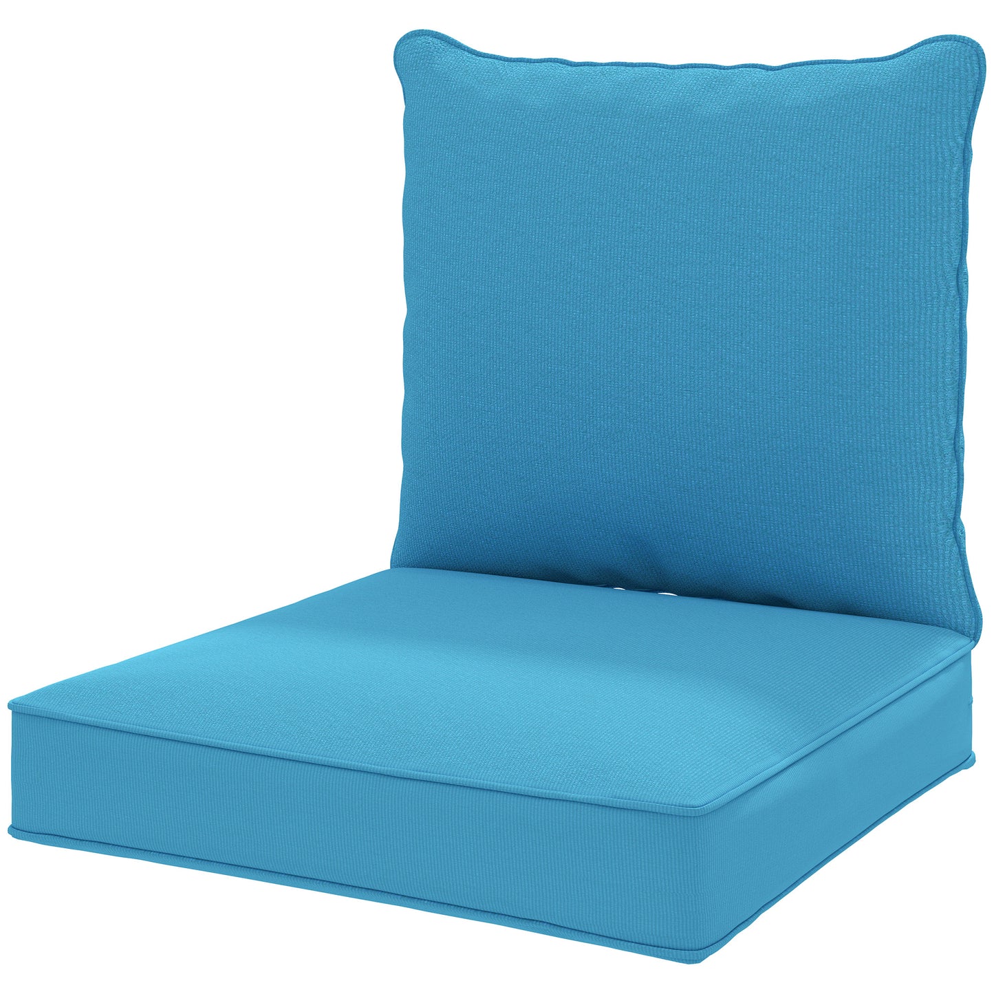 Outsunny Patio Chair Cushions, Thick Deep Seat Outdoor Seat Cushion with Back Cushion, Beige