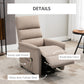 HOMCOM Lift Chair for Elderly, Power Chair Recliner with Remote Control, Side Pockets for Living Room, Dark Grey