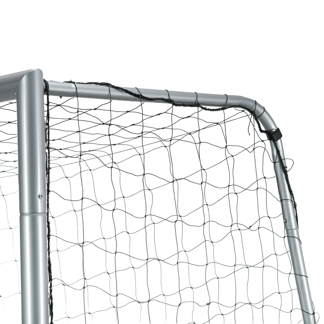 Soozier 10ft x 6.5ft Soccer Goal, Soccer Net for Backyard with Ground Stakes, Quick and Simple Set Up