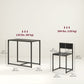 HOMCOM Dining Table Set, Industrial Dining Set for 2, Kitchen Table and Chairs for Small Space, Dining Room Table with Chairs