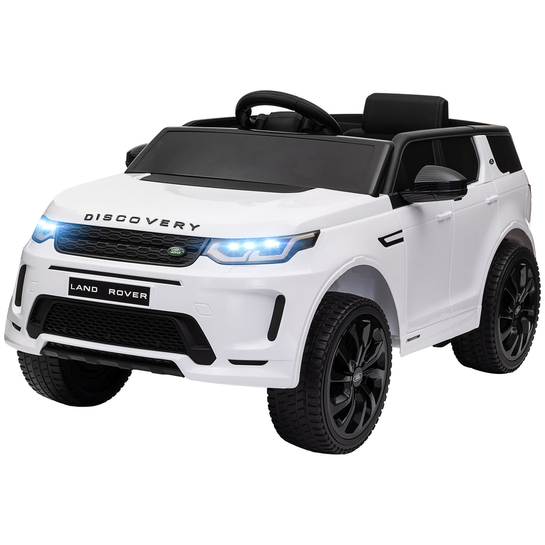 Qaba Land Rover Discovery Sport Licensed 12V Ride on Car w/ Remote, Soft Start, LED Lights, Music Horn, Red