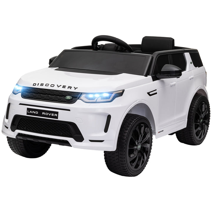 Qaba Land Rover Discovery Sport Licensed 12V Ride on Car w/ Remote, Soft Start, LED Lights, Music Horn, Red