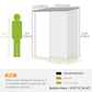 Outsunny 5' x 3' Outdoor Storage Shed, Steel Garden Shed with Single Lockable Door, Tool Storage Shed for Backyard, Brown