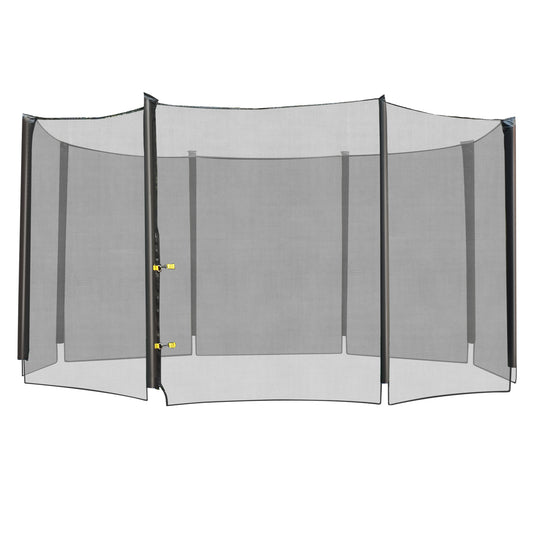 Aosom 12' Round Trampoline Enclosure Trampolining Bounce Safety Net Fence Replacement