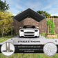 Outsunny 10'x20' Carport Heavy Duty Galvanized Car Canopy with Included Anchor Kit, 3 Reinforced Steel Cables, Grey