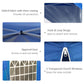 Outsunny 10' x 10' Pop Up Canopy Tent, Instant Sun Shelter, Tents for Parties, with Wheeled Carry Bag, Blue