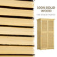 Outsunny 3' x 5' Wooden Garden Storage Shed, Sheds & Outdoor Storage with Asphalt Roof & 2 Large Wood Doors with Lock, Natural