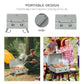 Outsunny 2 Burner Propane Gas Grill, Portable Tabletop BBQ with Foldable Legs, Lid, for Camping, Picnic, Silver