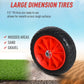 Soozier Foldable Kayak Cart, Aluminum Boat Canoe Carrier Tote Dolly Trolley Transport Trailer NO-Flat Wheel Silver