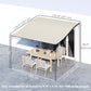 Pergola Canopy Replacement, Pergola Shade Cover for 10' x 10' Pergola (Outsunny 84C-038 Series), Dark Grey