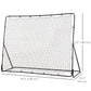 Soozier 8' x 6' Soccer Rebounder Net with 5 Adjustable Angles for Backyard Park Training Practice