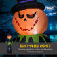 HOMCOM 9ft Inflatable Halloween Decoration Pumpkin Ghost with Pumpkins, Blow-Up Outdoor LED Display for Lawn, Garden, Party