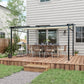 Outsunny Metal Pergola with Sliding Roof Canopy, Retractable Pergola Canopy, 10' x 10', Dark Grey