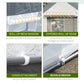 Outsunny 6.6' x 10' x 7' Heavy Duty Walk-In Greenhouse Vegetable Seed Growth Tent Outdoor Plant Growing Tunnel Warm House Flower Shed Backyard White