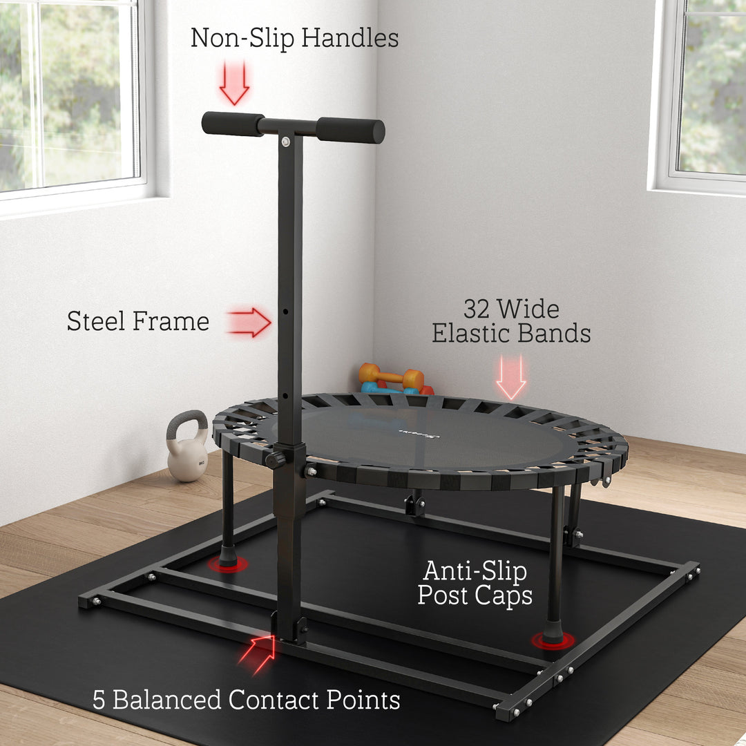 Soozier 2-in-1 38" Rebounder Trampoline for Adult, 8-Angle Adjustable Baseball Volleyball Soccer Rebounder Fitness Trampoline