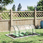 Outsunny 6' x 3' x 2.6' Mini Greenhouse Portable Hot House for Plants with Zippered Doors for Outdoor, Indoor, Garden, Clear