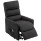 HOMCOM Lift Chair for Elderly, Power Chair Recliner with Remote Control, Side Pockets for Living Room, Dark Grey