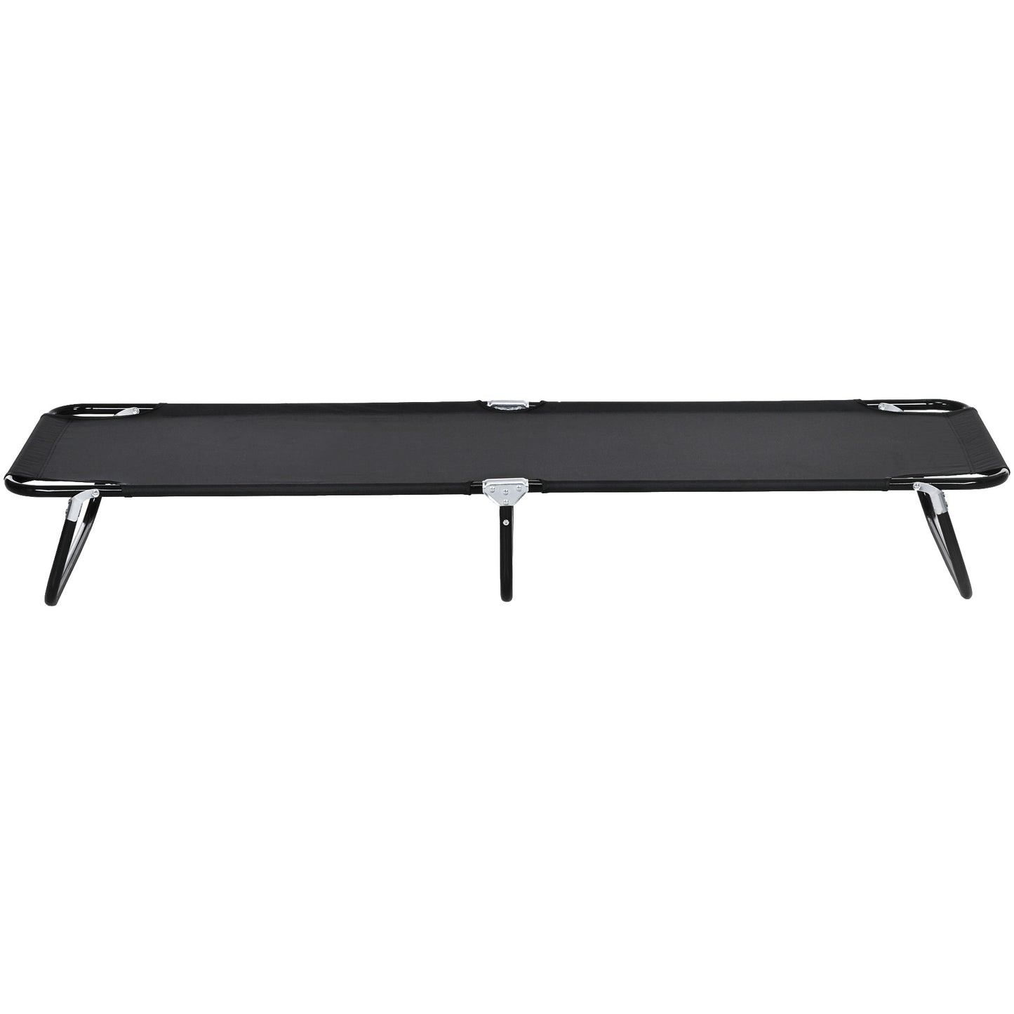 Outsunny Folding Camping Cot for Adults Portable Outdoor Sleeping Bed for Office Beach Home, Green