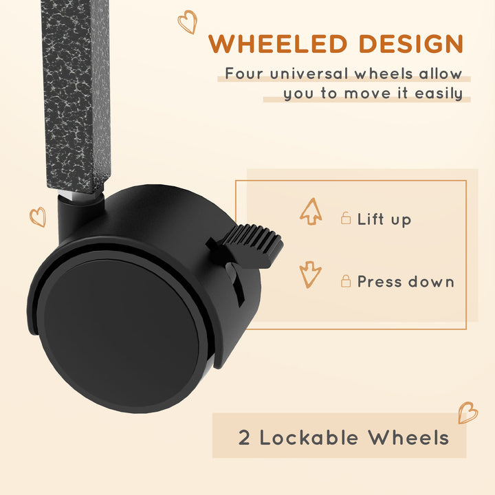 PawHut 5-Tier Rolling Small Animal Cage, Deluxe Guinea Pig Cage, Ferret Cage for Mink Chinchilla Kitten Rabbit, Light Grey