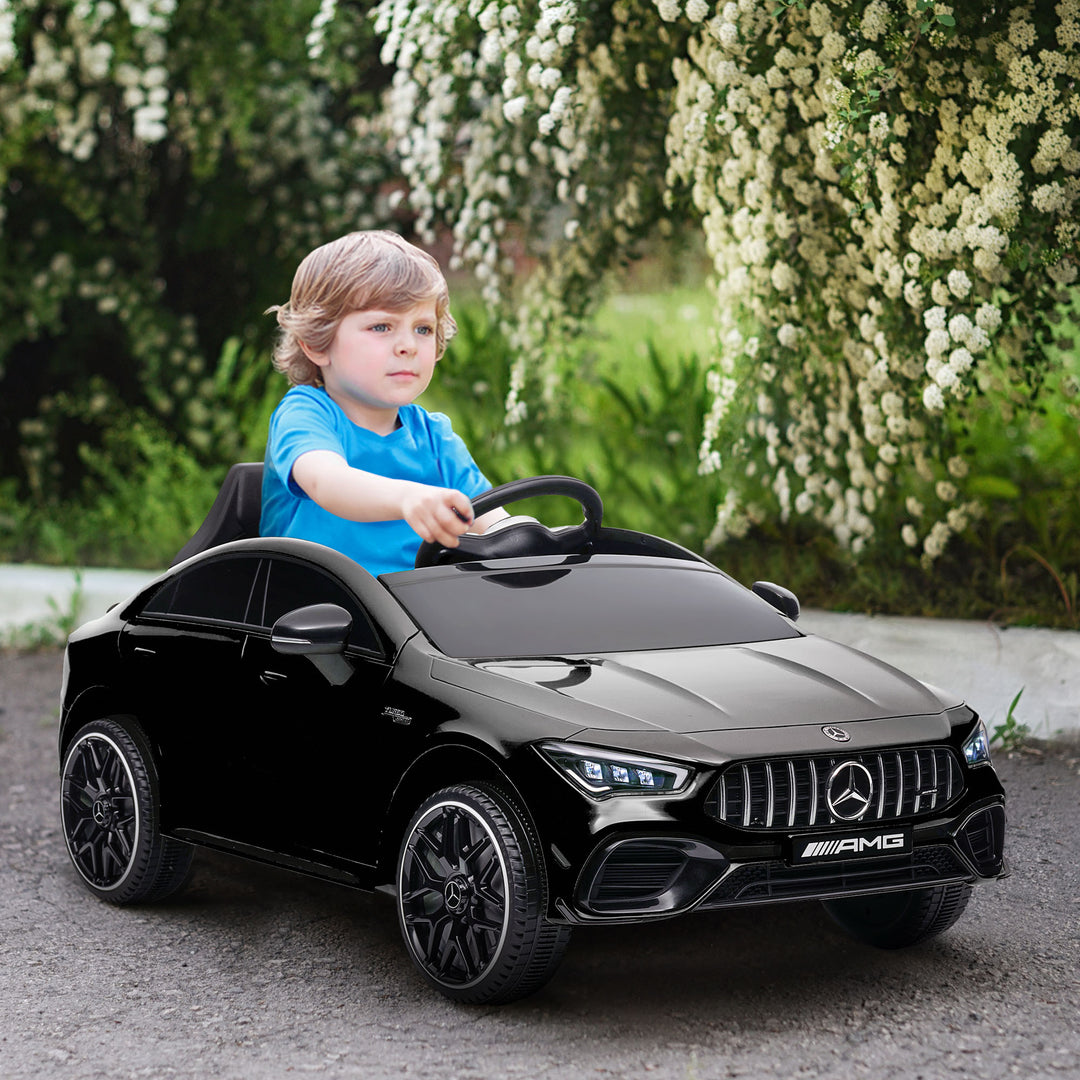 Qaba Mercedes-Benz AMG Licensed 12V Ride on Car, Kids Electric Car with Remote Control, Spring Suspension, LED Lights, Red