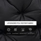 Outsunny 3 Seater Outdoor Seat Pads Bench Swing Chair Replacement Cushions Backrest for Patio Garden, Dark Grey