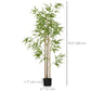 HOMCOM 6ft Artificial Tree, Indoor Fake Bamboo with Pot, for Home Office Living Room Decor