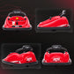 Aosom 12V Kids Bumper Car, 360Â° Rotation Electric Ride On Car, Twins Motor Battery Powered Toy, w/ Parent Remote Control, Safety Belt, Colorful LED Lights,, Red